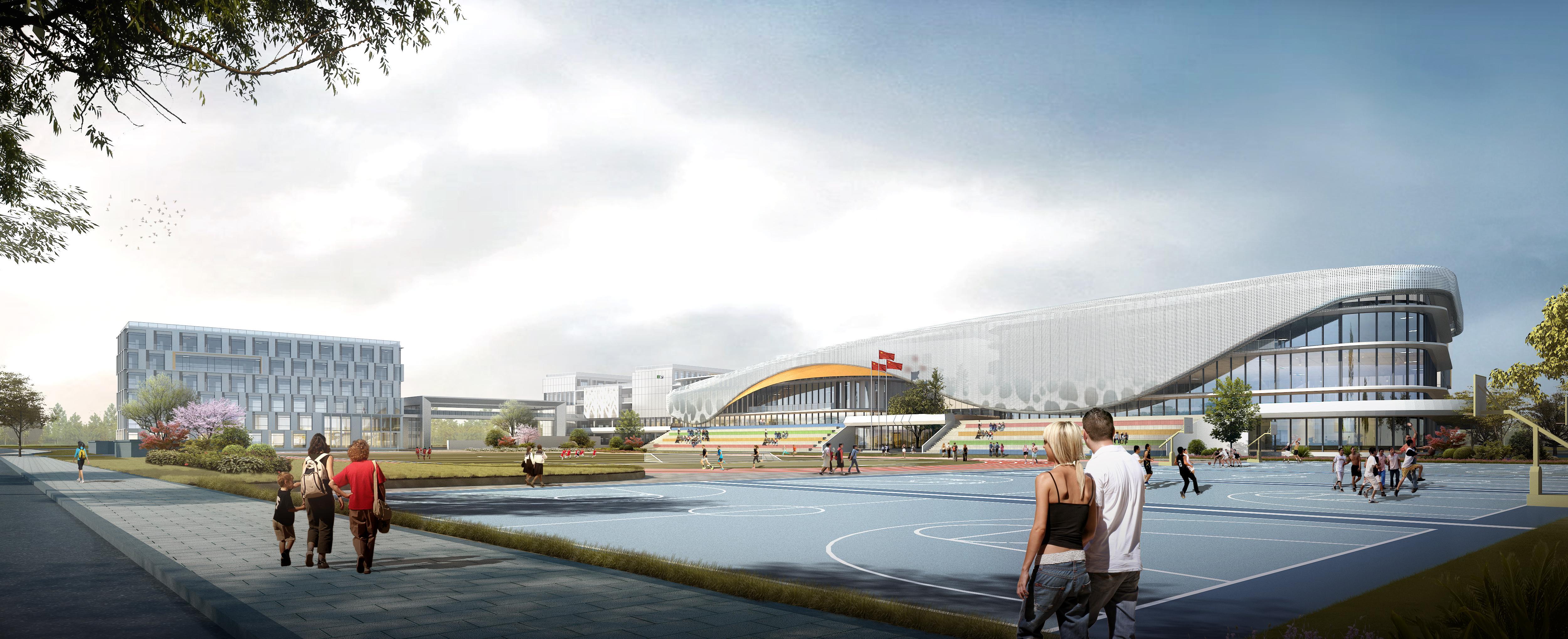 杭州良渚新城第一中学建筑方案公示