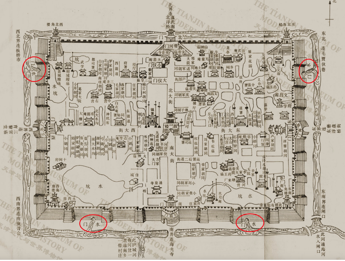 天津市老城里胡同地图图片