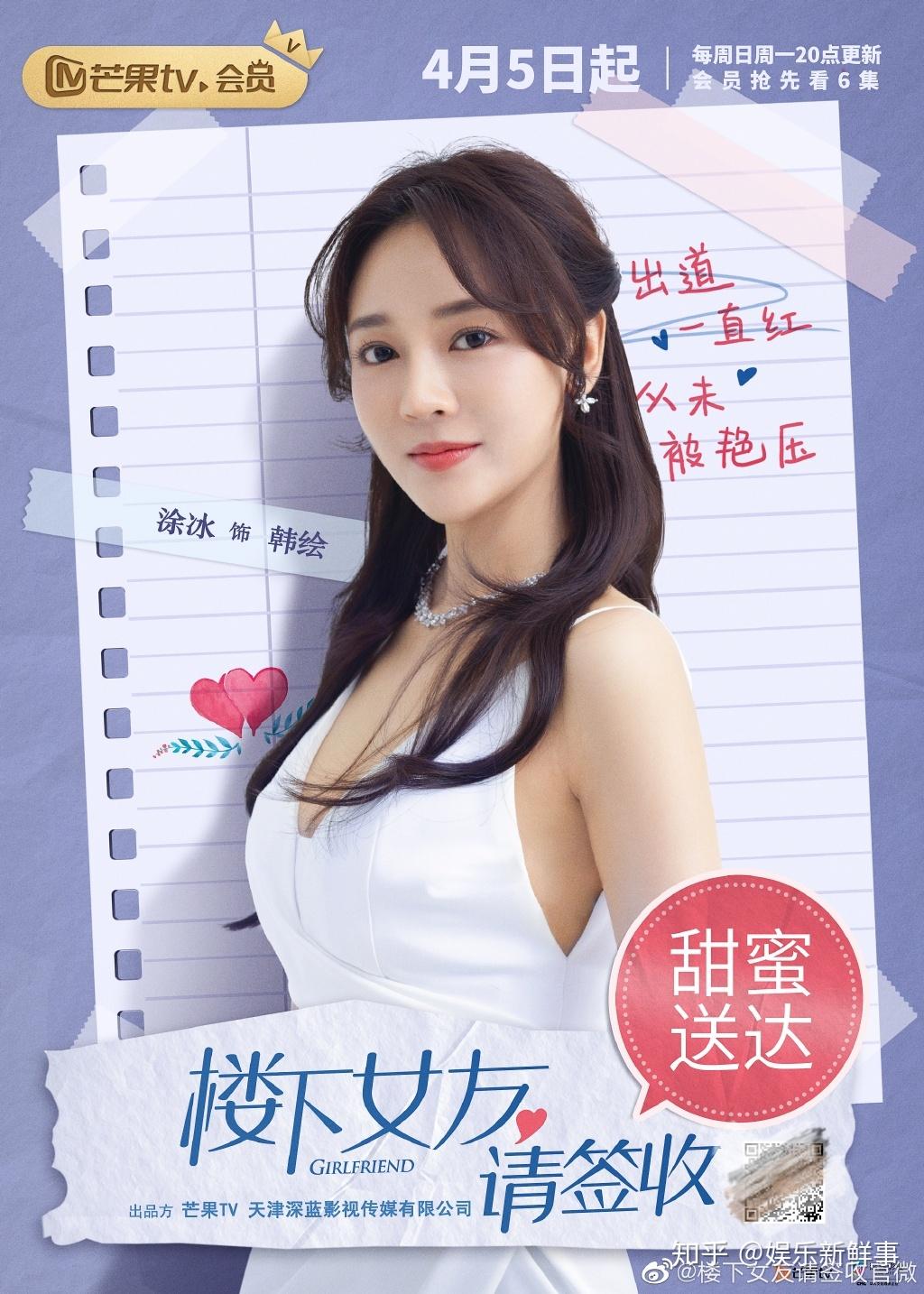 涂冰《楼下女友请签收》红裙造型吸睛 高冷御姐范儿热议不断