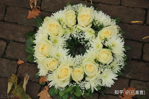 葬礼鲜花花圈图片 悼念花圈图片 丧事鲜花花篮图片