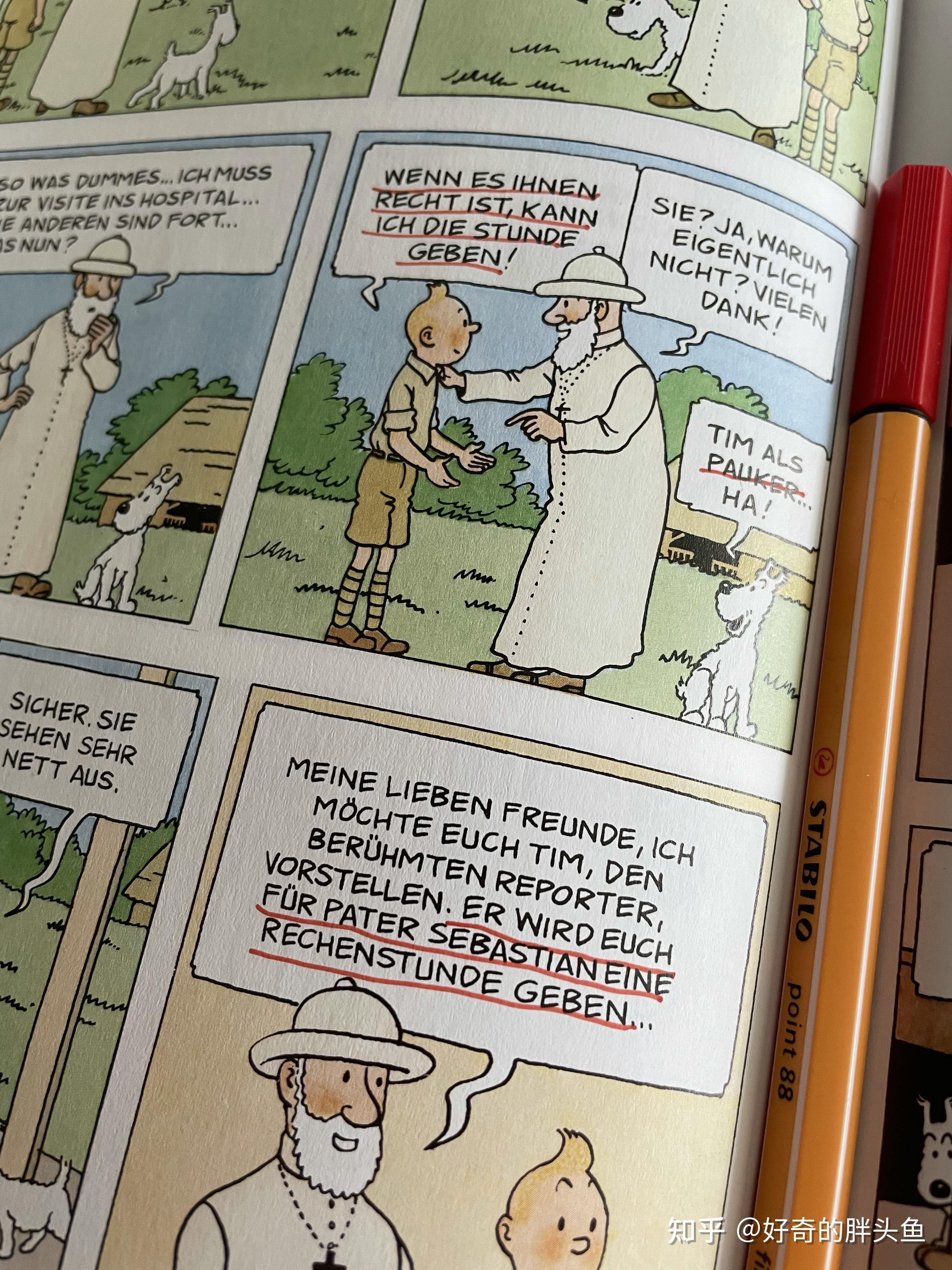 看丁丁历险记学习德语之丁丁在刚果八