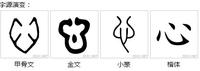 汉字 心 的演变史 知乎 汉字 心 的演变史 知乎