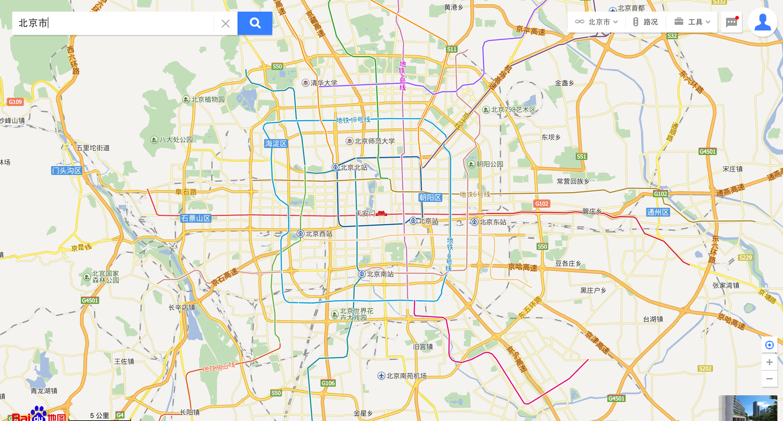 北京三环地图图片
