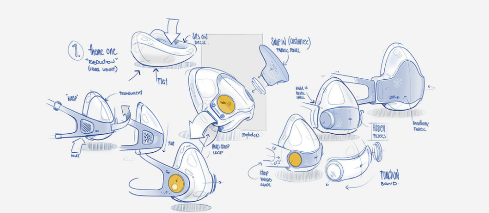 在疫情前后延伸出了更多的创新口罩设计