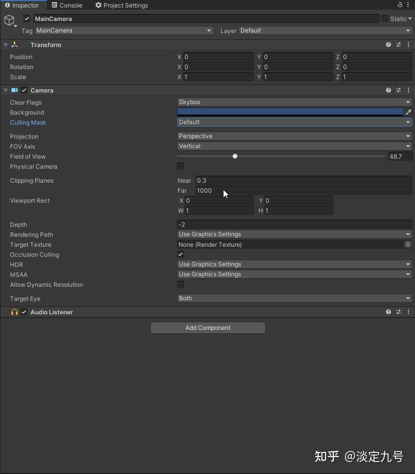 Unity camera culling mask 