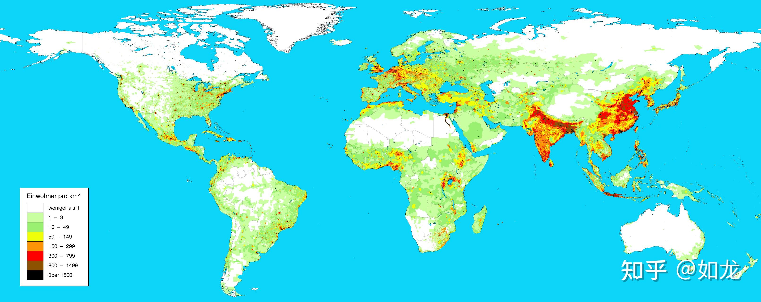 世界人口密度图片图片