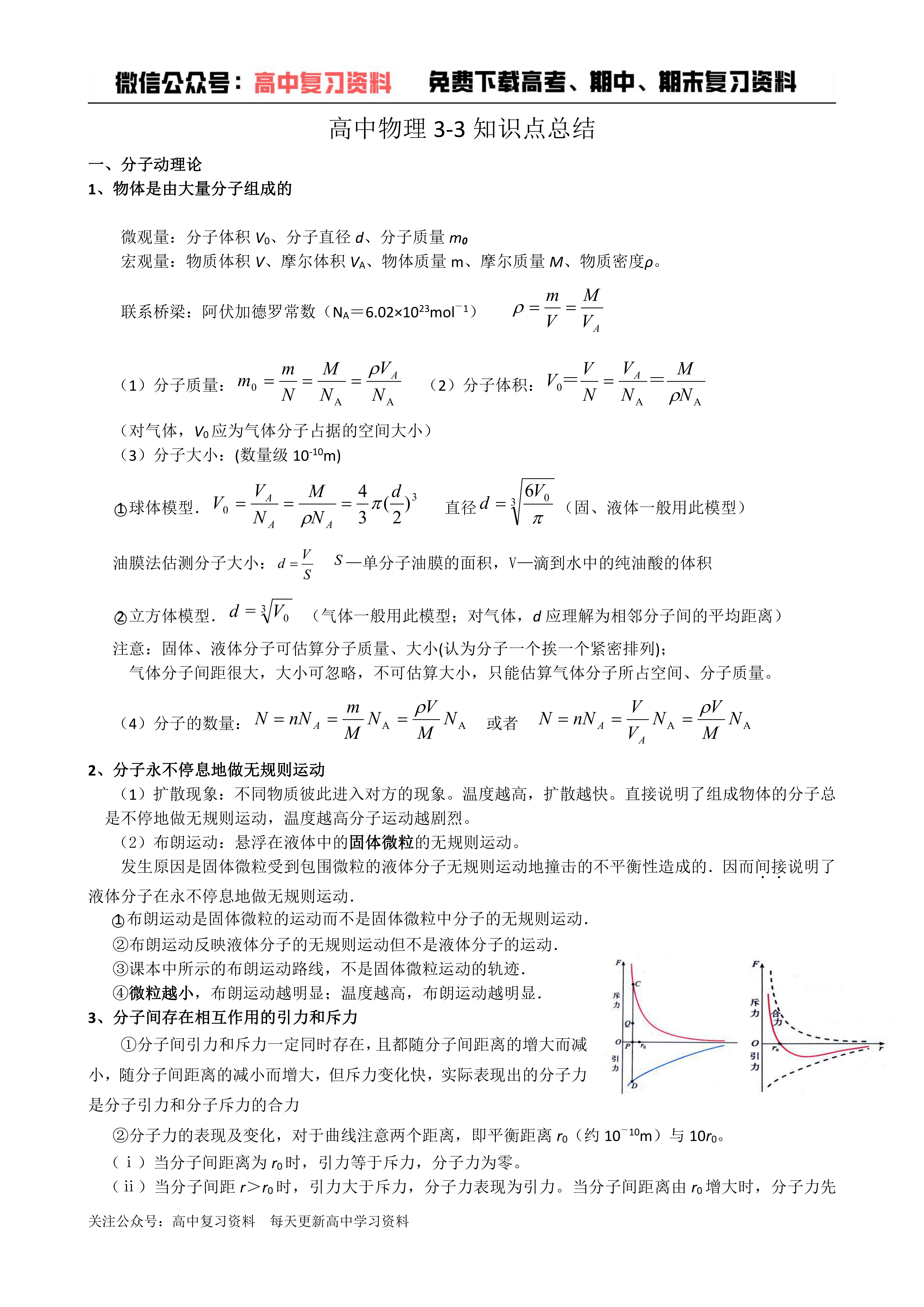 【高考物理】高中物理选修3