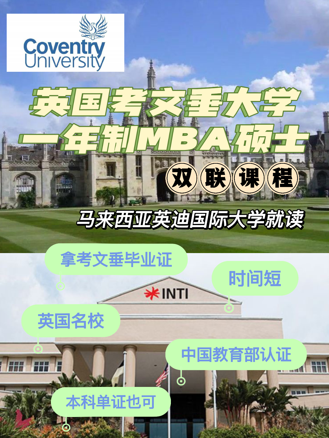 英國名校考文垂大學一年制mba碩士留學