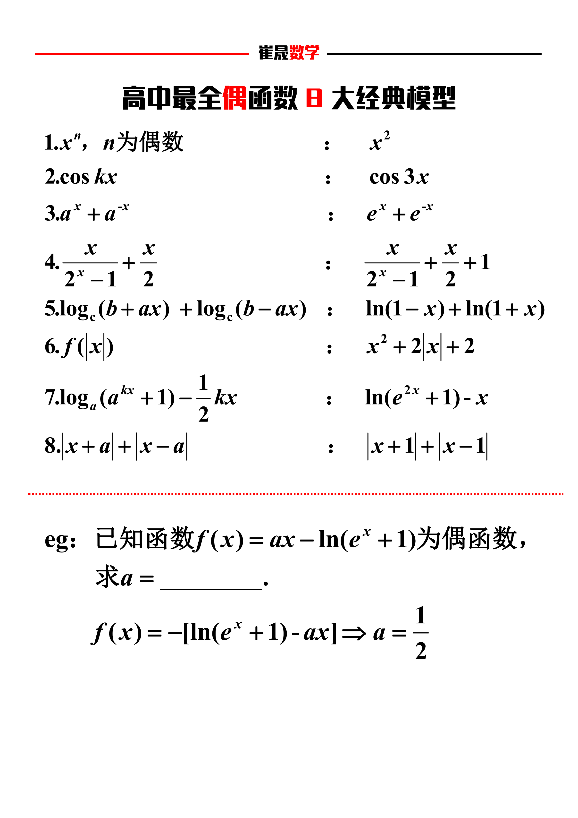 偶函数定义图片