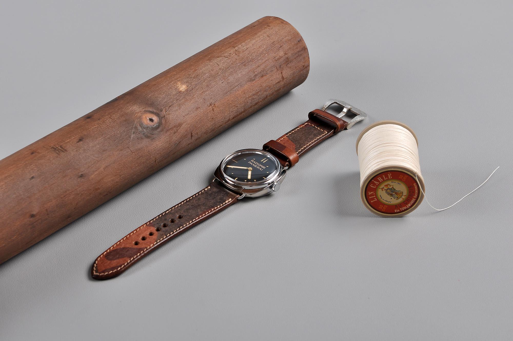 擦色马臀皮表带