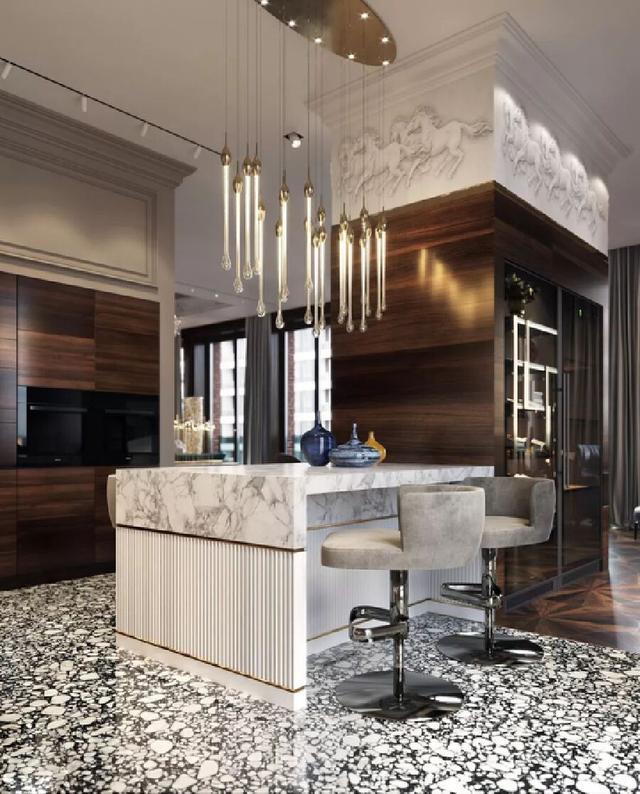 2,轻奢风格吧台