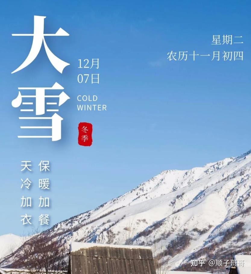 12月7日大雪早上好祝福语图片带字暖心的大雪快乐早安问候图片