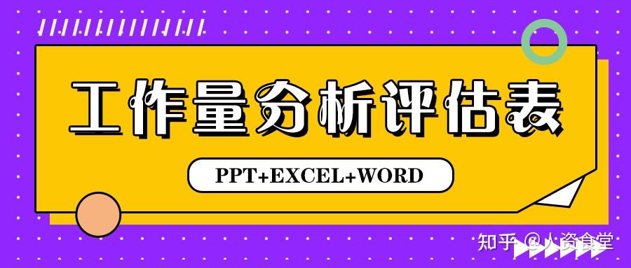 2022員工工作量分析評估表內附模板