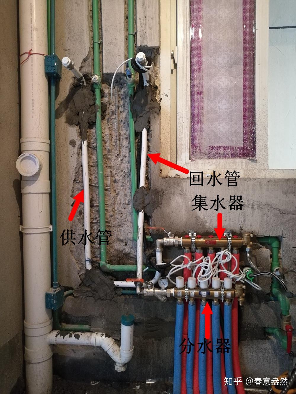 壁挂炉前期水电位置图图片