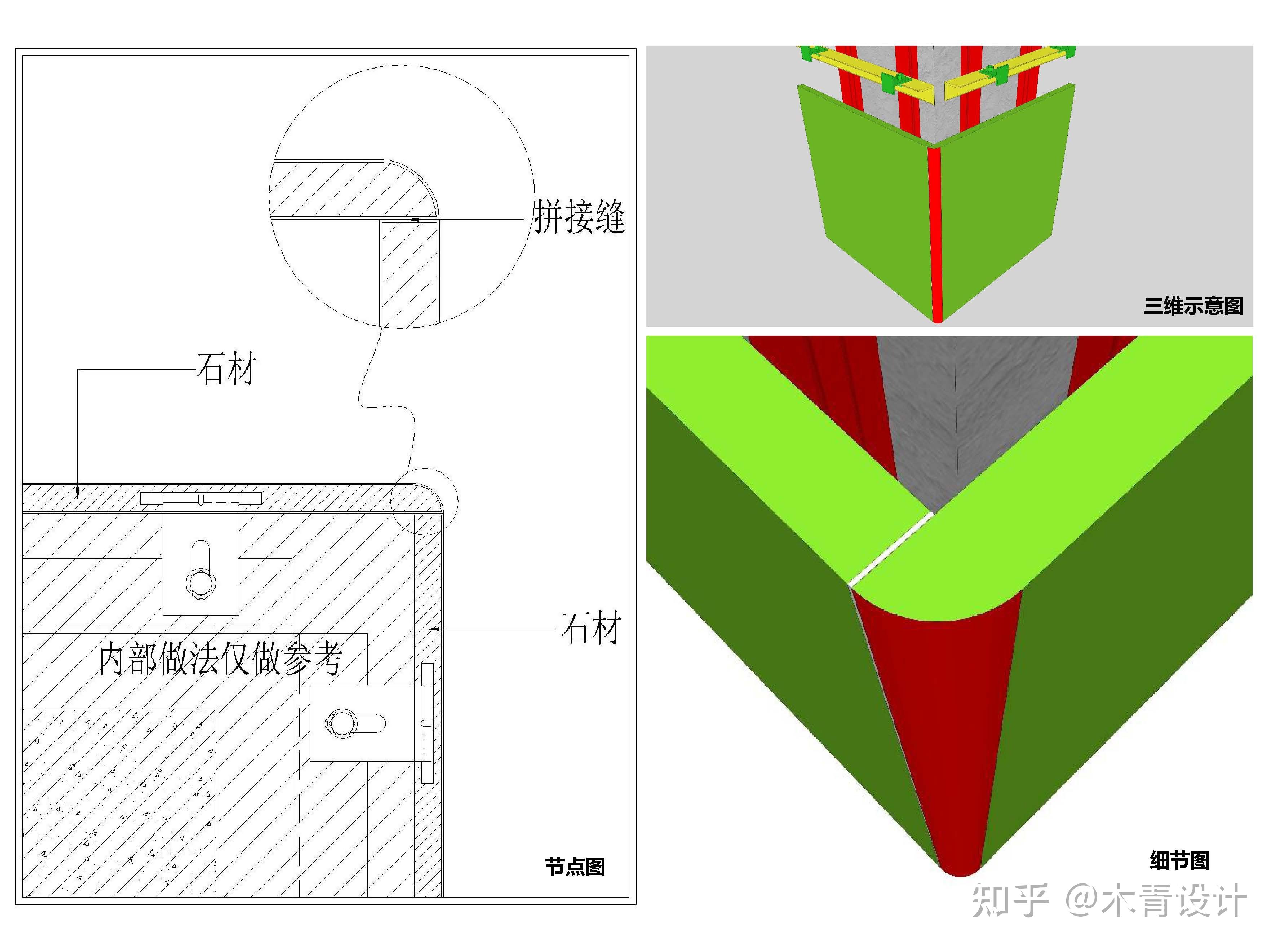 石材阳角收口方式图片