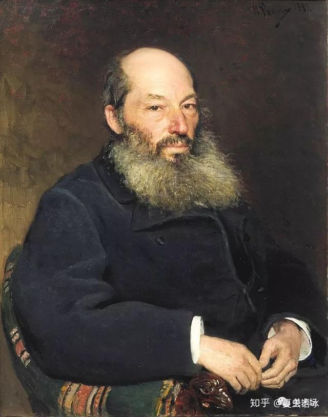 俄罗斯现实主义画家,巡回画派的主要代表人物:叶菲莫维奇·列宾