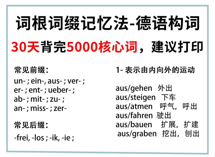 德语词缀记忆法——德语构词大法 - 知乎