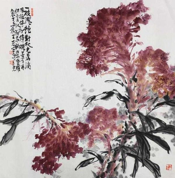 著名国画家九草堂王志平画风清新气韵生动