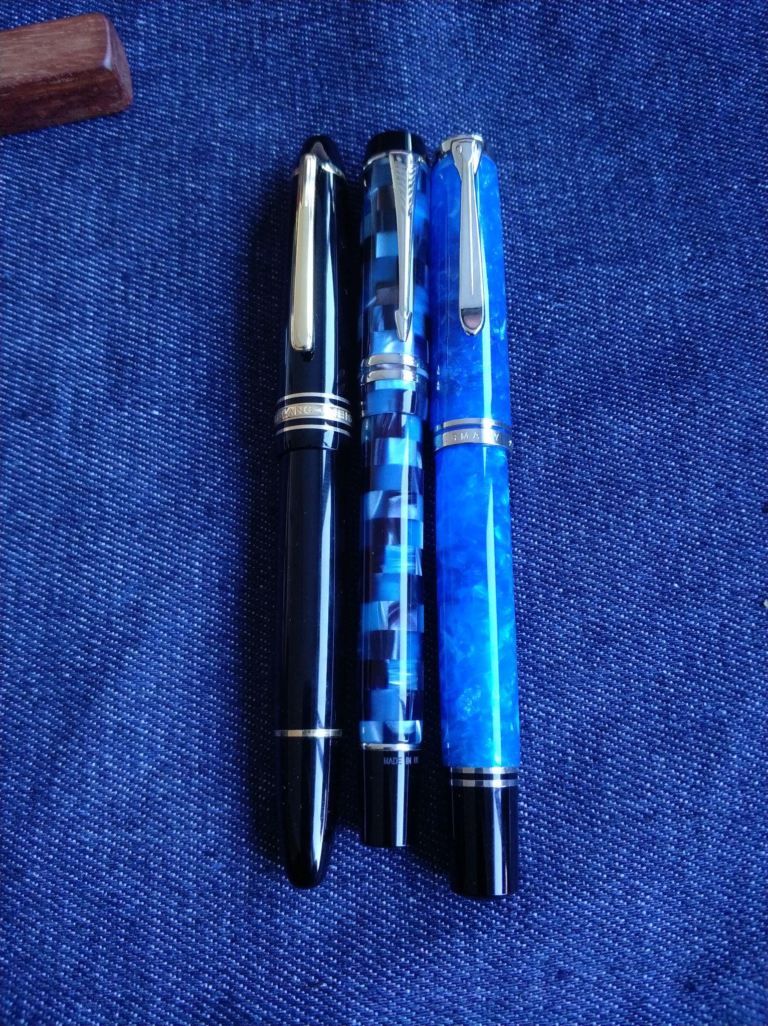 派克世纪精装蓝色棋盘格