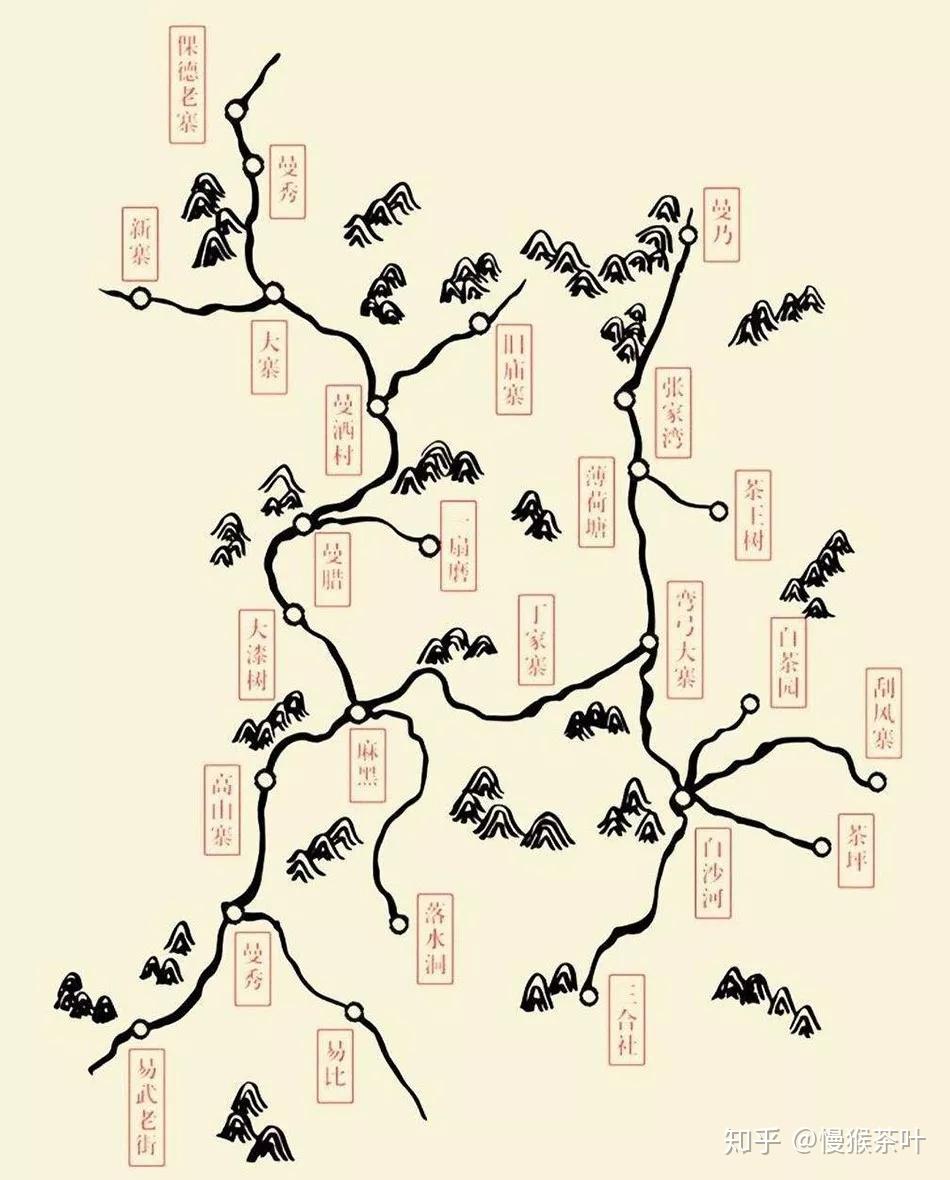 易武茶山地图高清图片