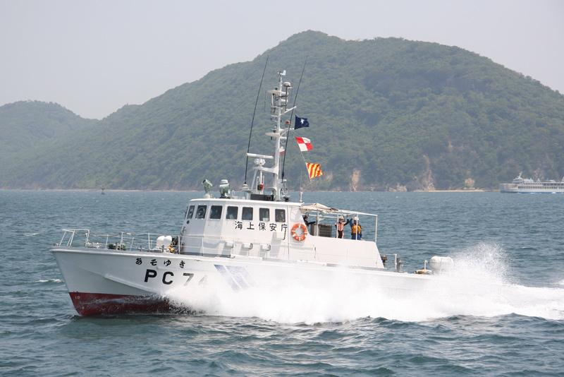 (图没找到睦月的,只有あそゆき的_(:з)∠)_)敷波级23米型巡逻艇6号艇