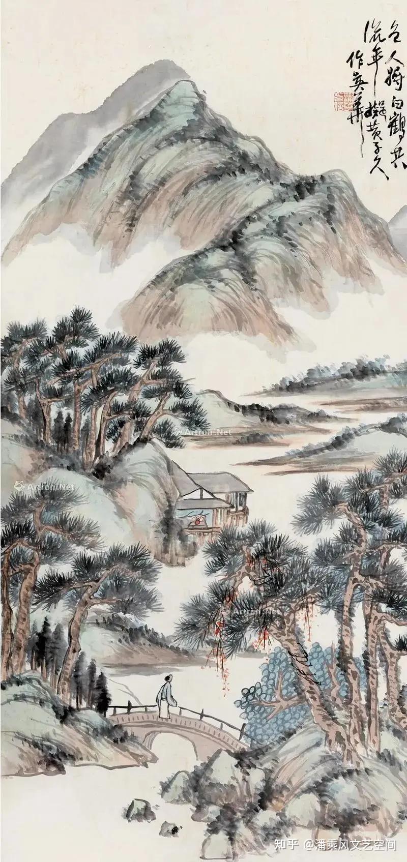 “海派四杰”之一,蒲华山水画 - 知乎