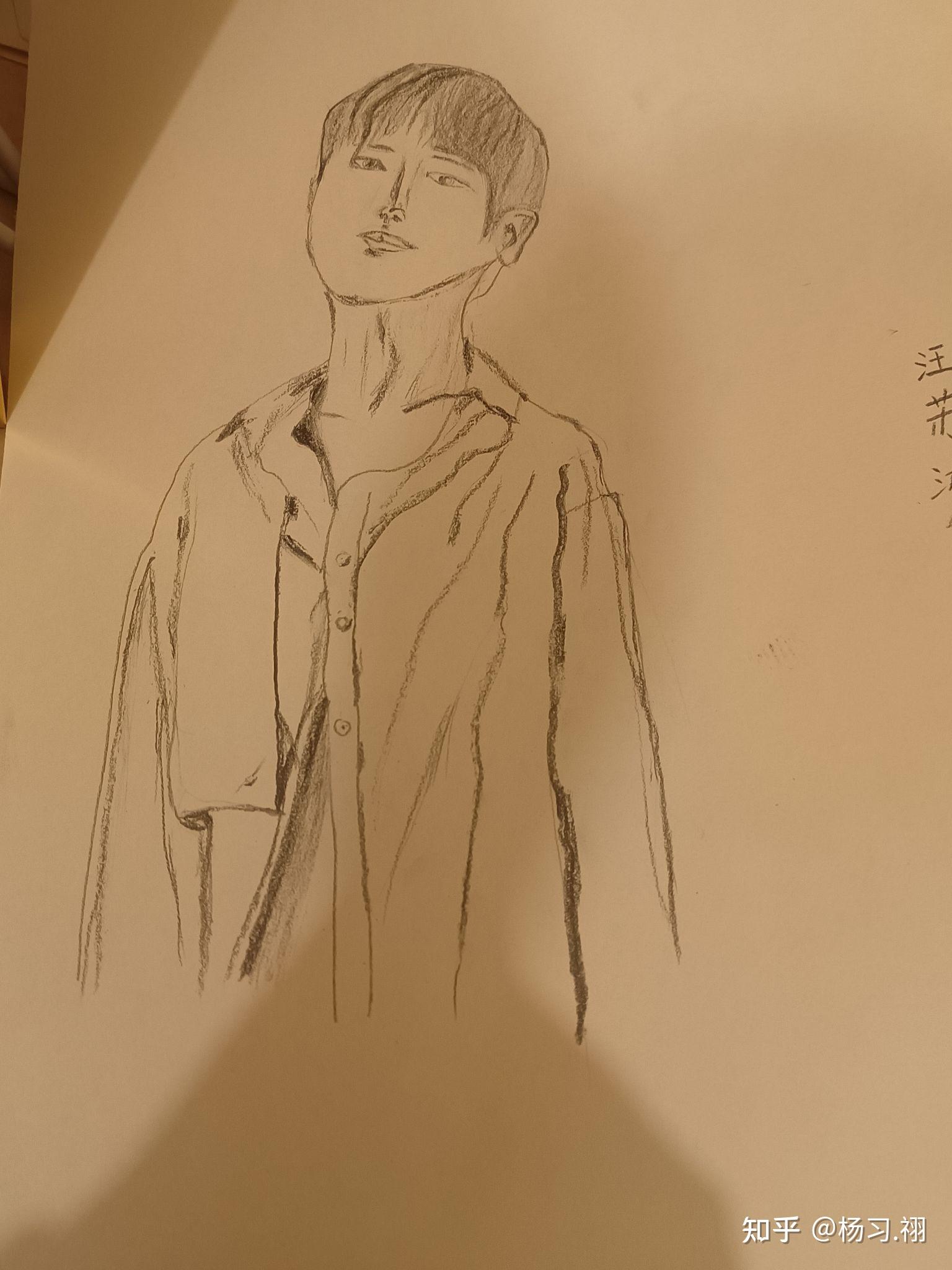 素描画二汪苏泷