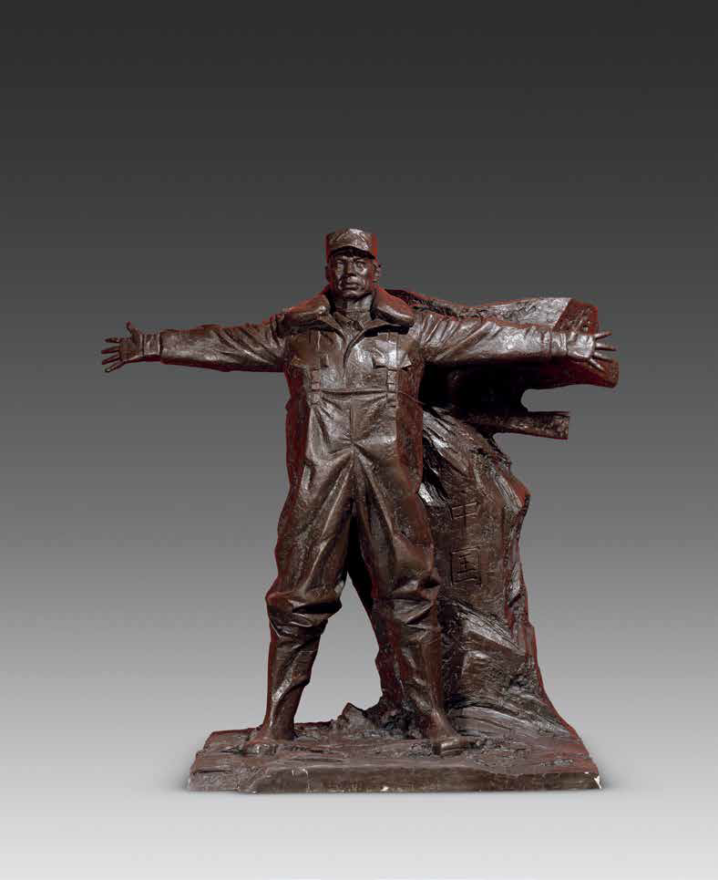 申志聪(浙江)  英雄屹立喀喇昆仑55cm×100cm×130cm   雕塑孙杰(吉林