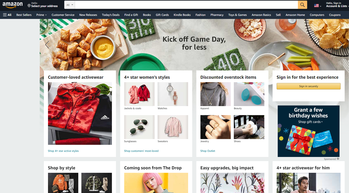 亚马逊前台页面信息详解