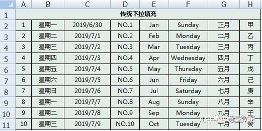 Excel快速填充 还可以这样用 Excel等比数列填充 艾帝网