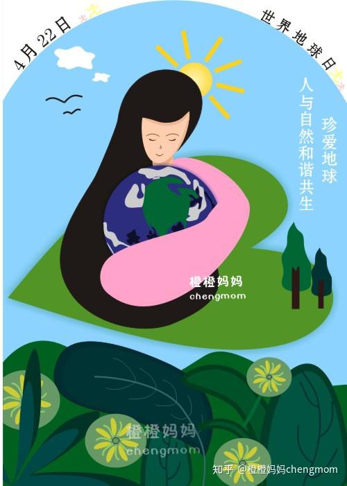 珍愛地球,人與自然和諧共生【手繪 | 治癒】第三篇 · 世界地球日1 人