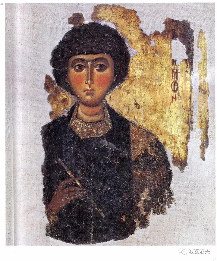 拜占庭时期坦培拉绘画上色方式干笔触画法