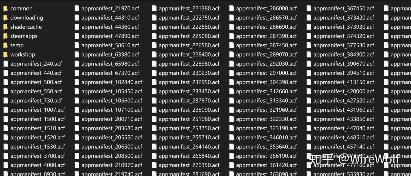 管理steamlibrary文件夹下的acf文件 知乎