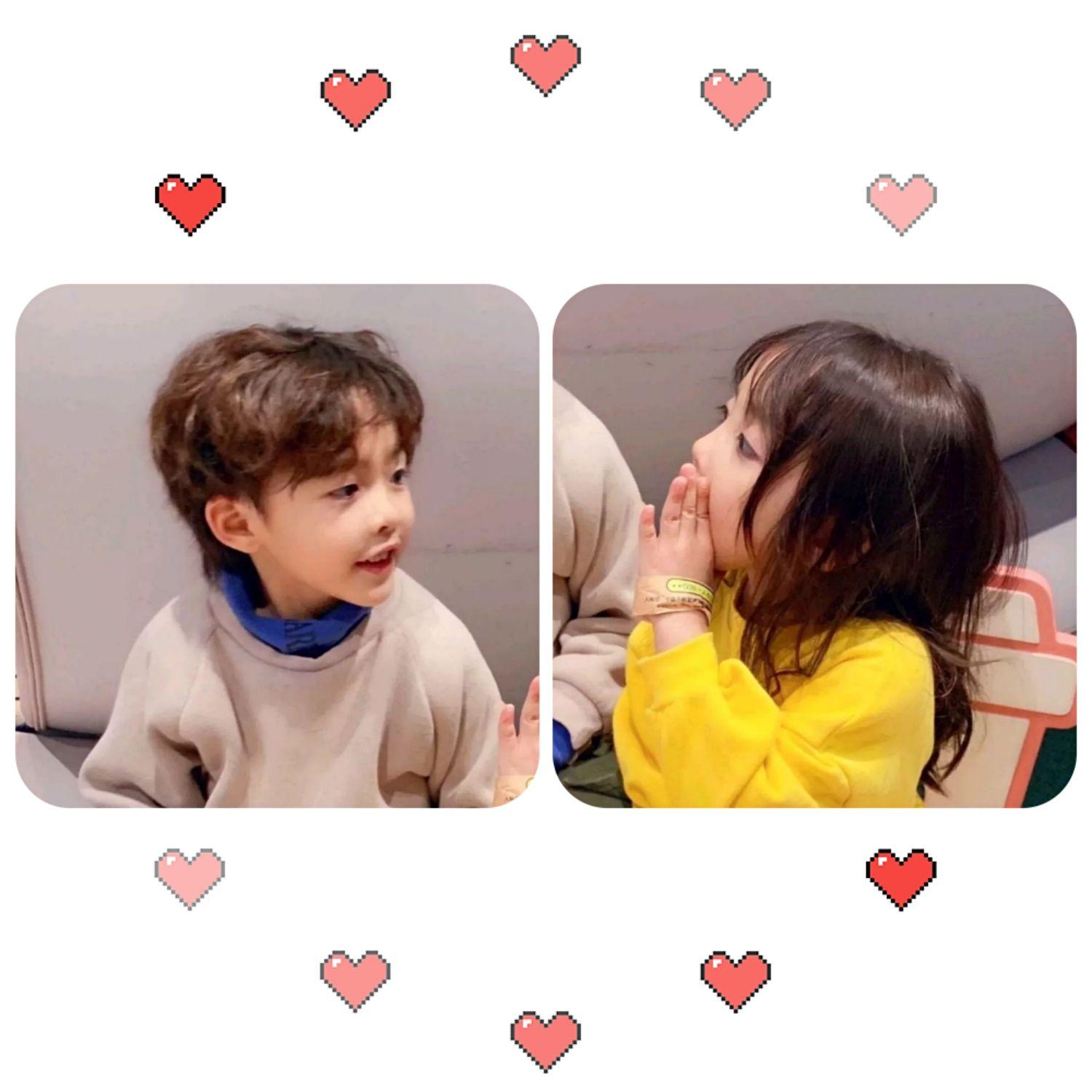 有哪些可爱小萌娃的情侣头像?