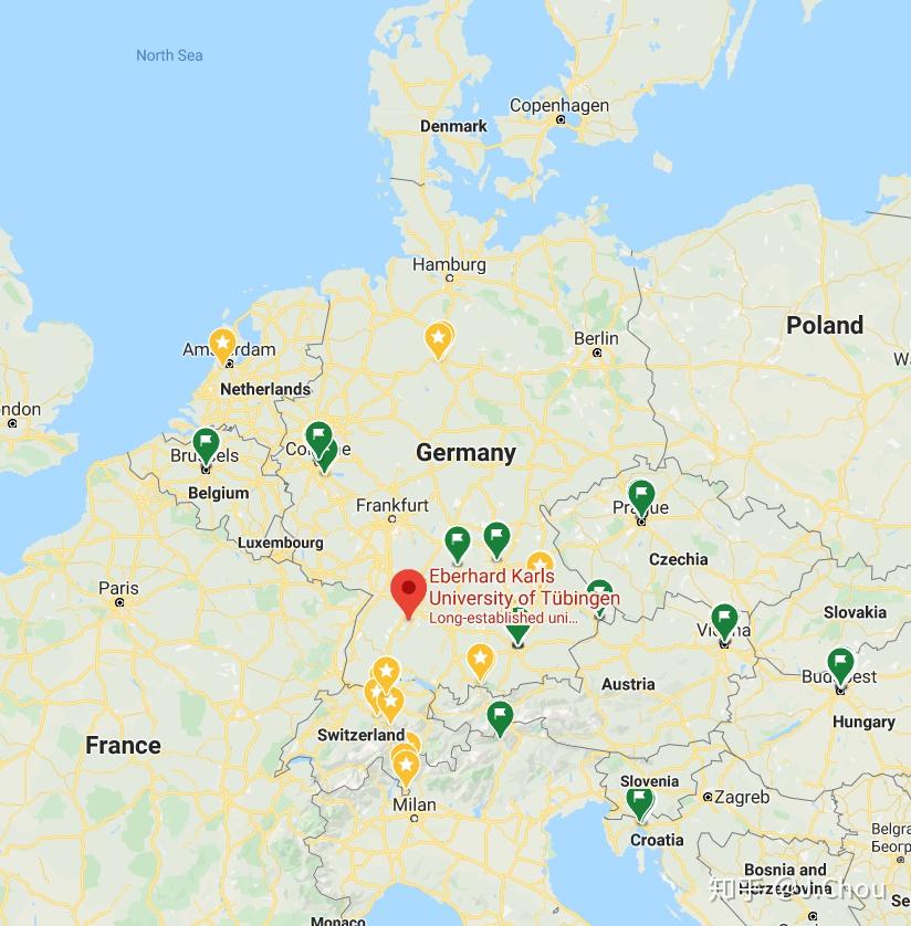 of tübingen 图宾根大学学校位置:tübingen, germany 德国图宾根所