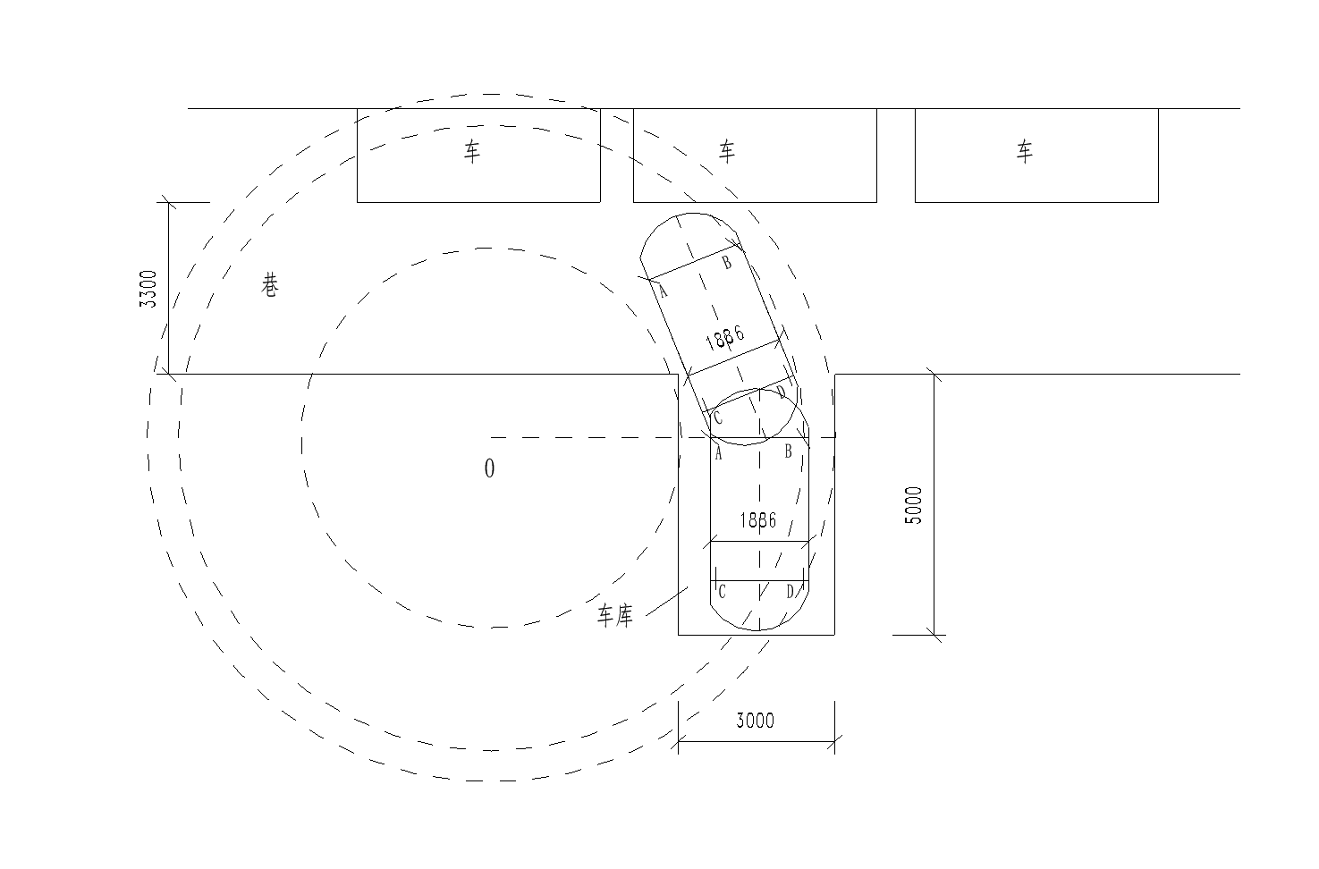 汽车直角转弯时转弯半径怎么算