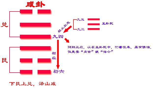 泽山咸五行图片