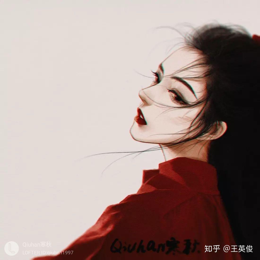 有好看的古风漫画手绘女生头像吗