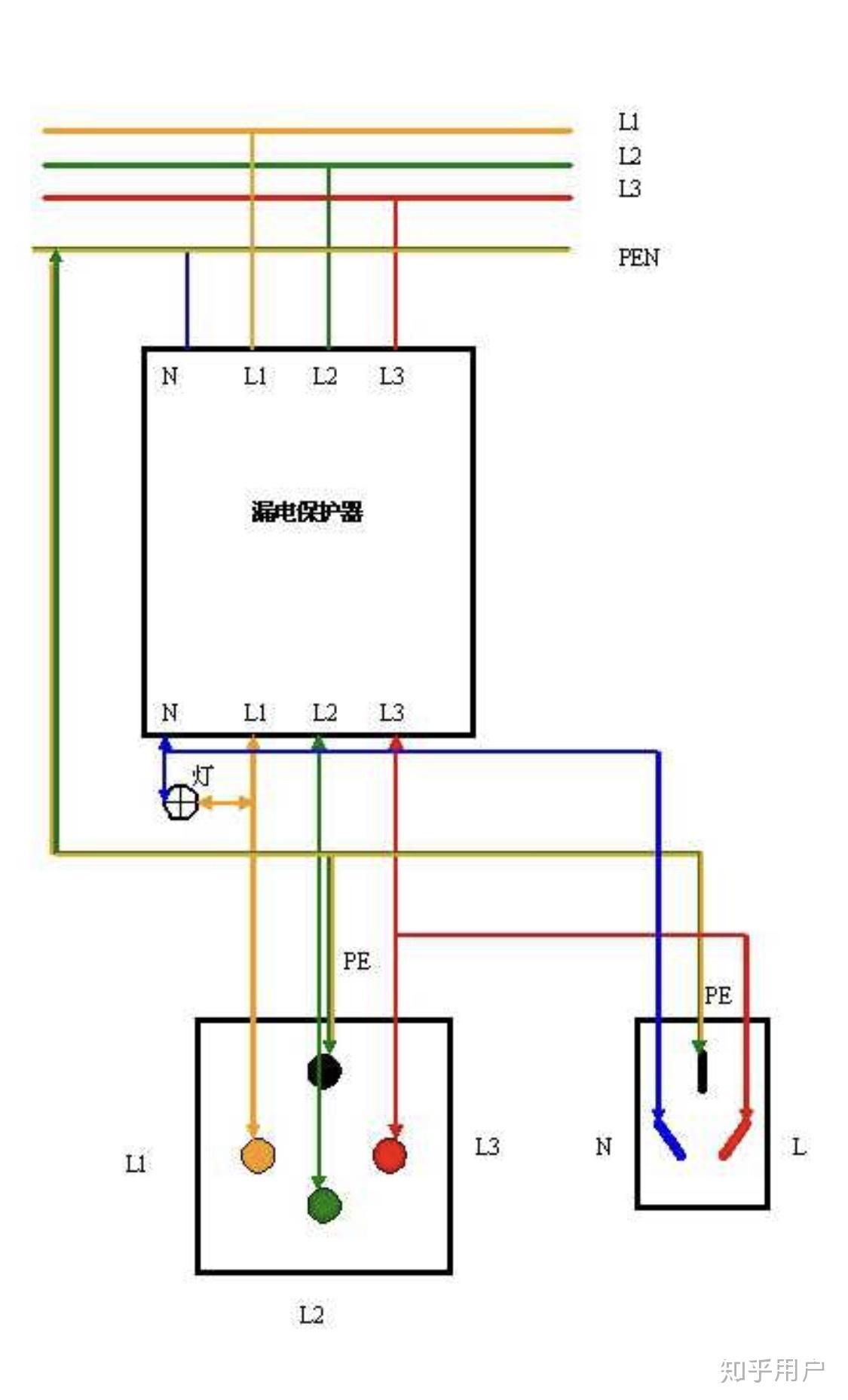 四联插座怎么接线图解图片