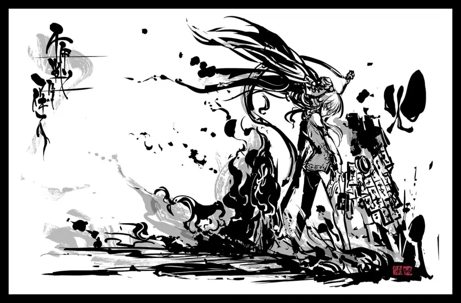 豪放与柔美的东方水墨之美tokiame时雨