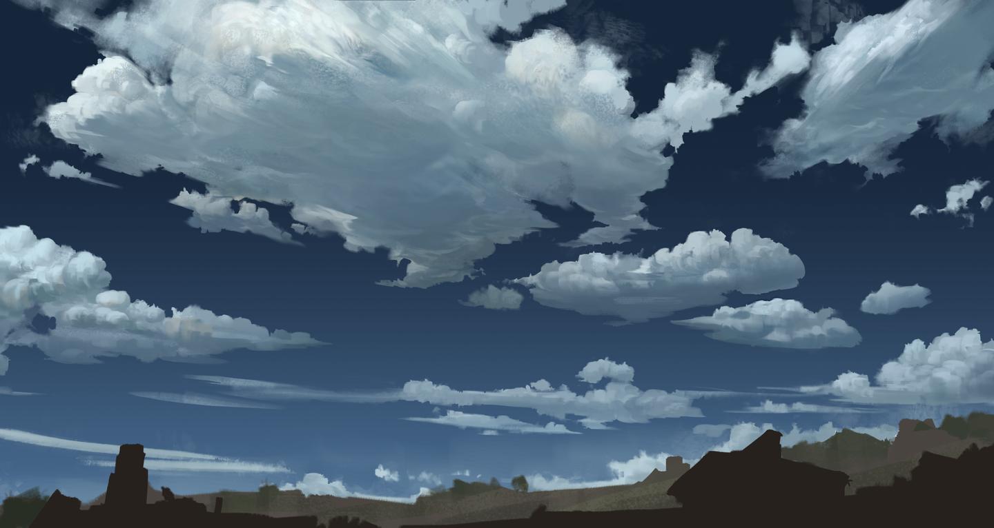 每周一课丨天空与云的画法 知乎 每周一课丨天空与云的画法 知乎