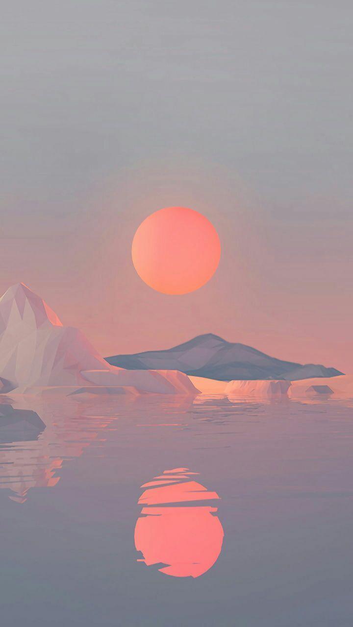 求高清风景壁纸要那种落日余晖的竖屏的