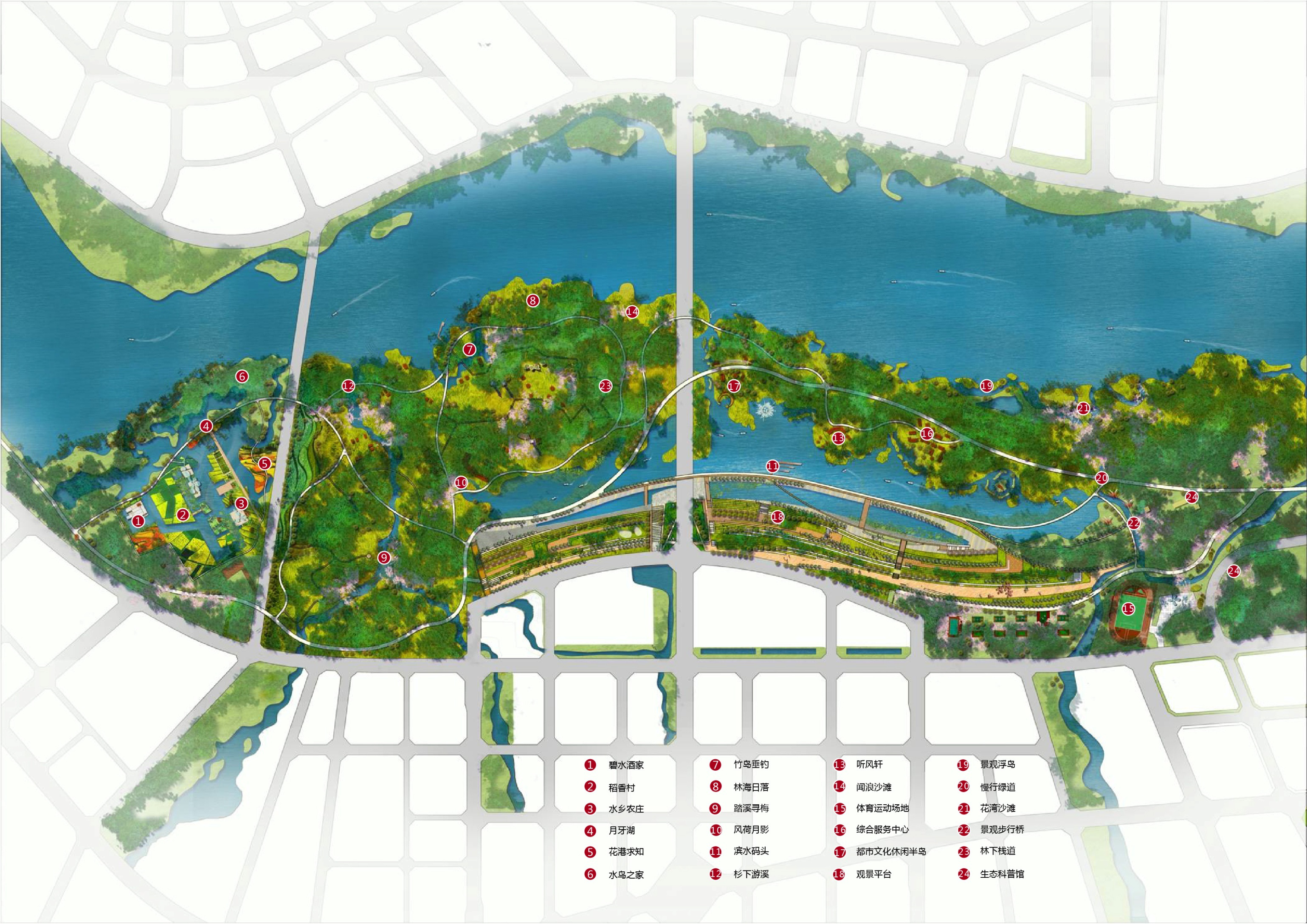 定州湿地公园规划图图片