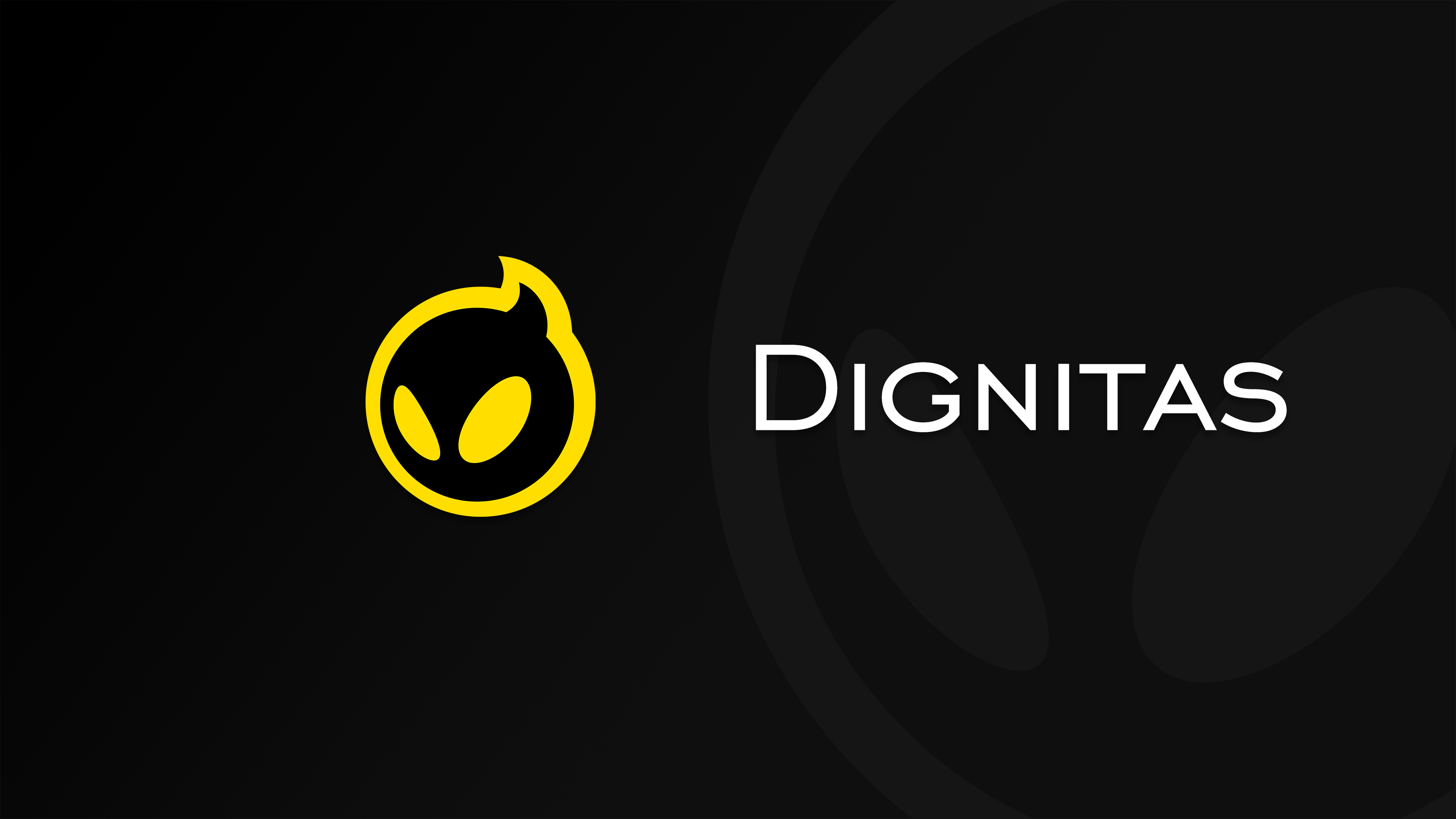 今天分享一张dignitas战队的黑色简约壁纸