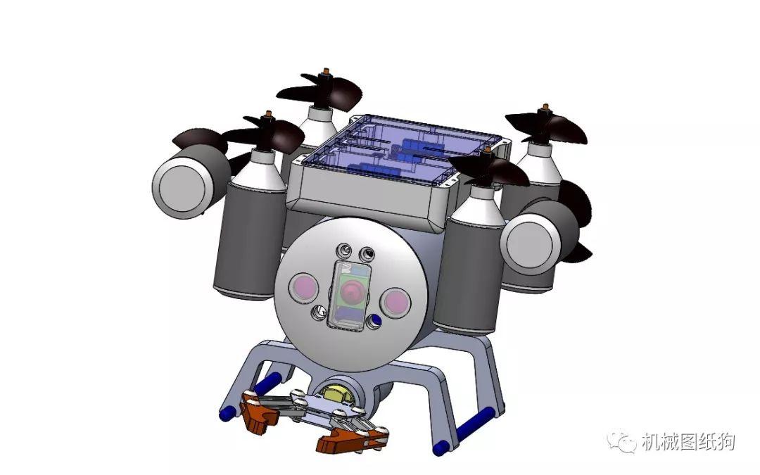 【机器人】sous marin水下机器人模型3d图纸 solidworks设计 - 知乎