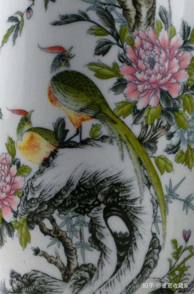 毛瓷《粉彩花鸟纹灯笼尊》 - 知乎