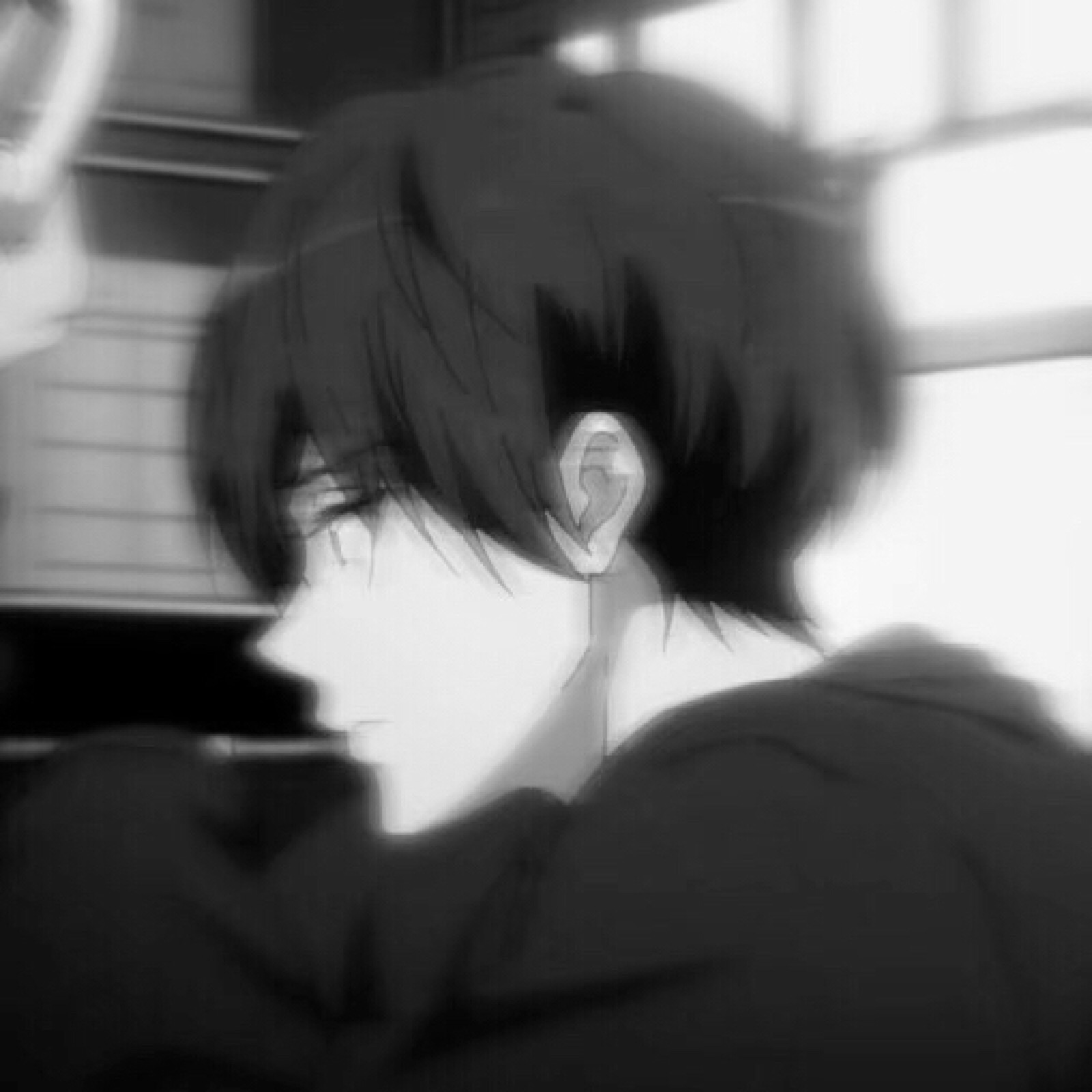 有没有黑白的男生头像,动漫?