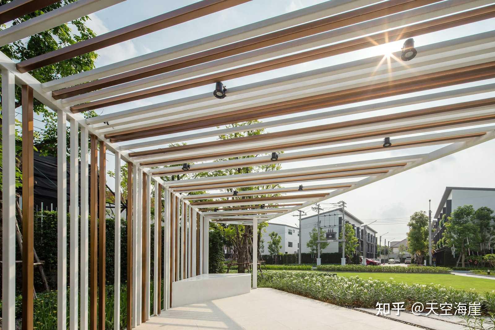 廊架意向四40张无水印现代景观廊架图分享