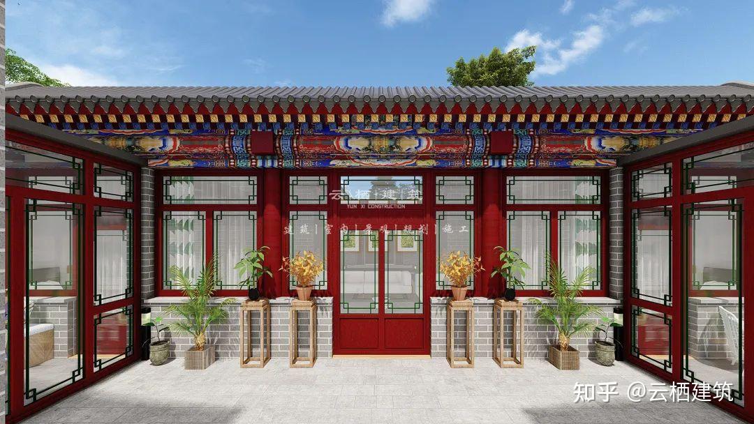 北京通州丨263㎡一层中式三合院,有庭有院,越住越有味道 - 知乎