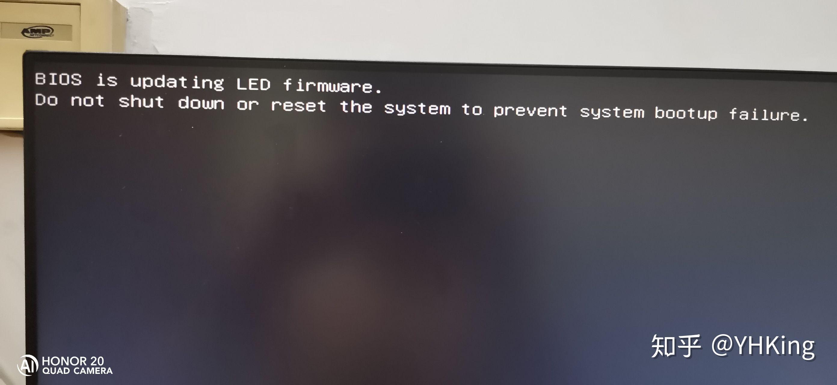 电脑每次开机时出现BIOS is updating LED firmware这是为什么？ - 知乎